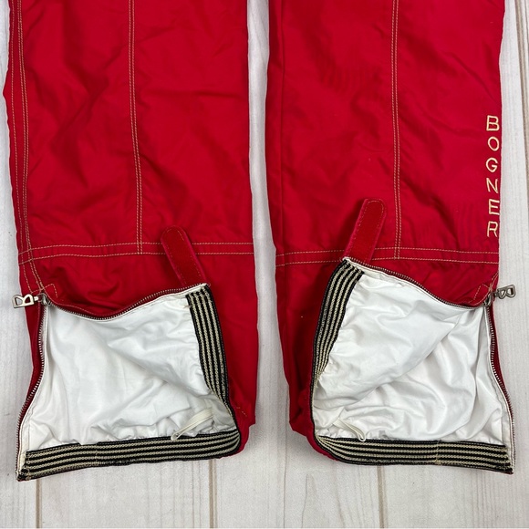 Vintage 90’s Bogner ‘Olympic Spirit’ Embroidered One-Piece Ski Suit Red Sz 8 - Picture 15 of 16